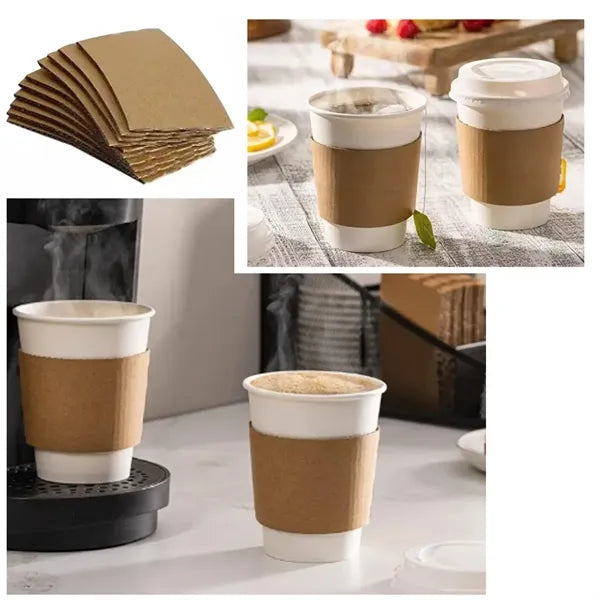 Recycled Coffee Cup Sleeve Heat Insulation