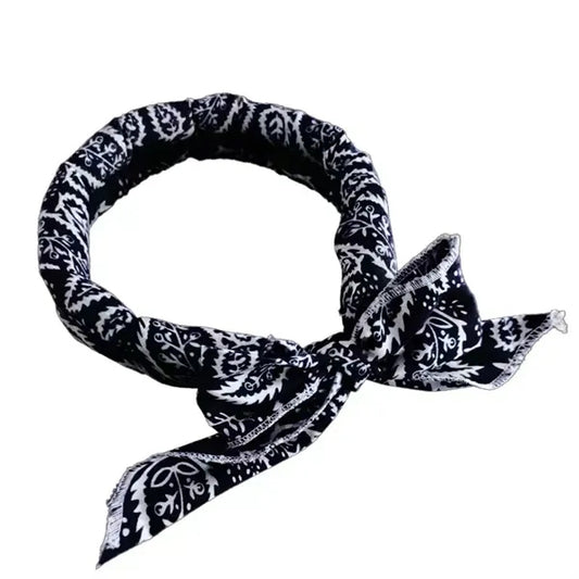 Cooling ice with sports bandana