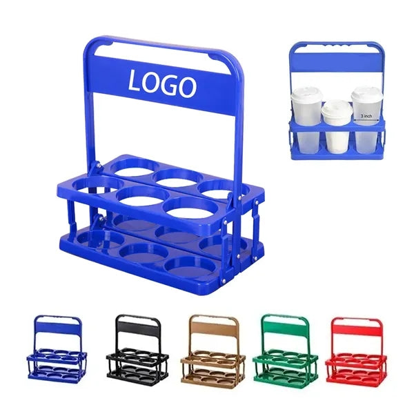 Portable Collapsible Six Bottle Plastic Beer Carrying Case