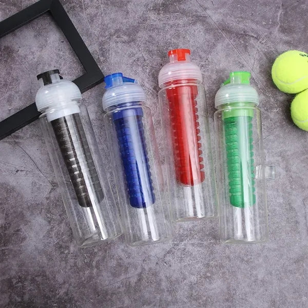 24oz Color Fruit Infuser Sports Water Bottle