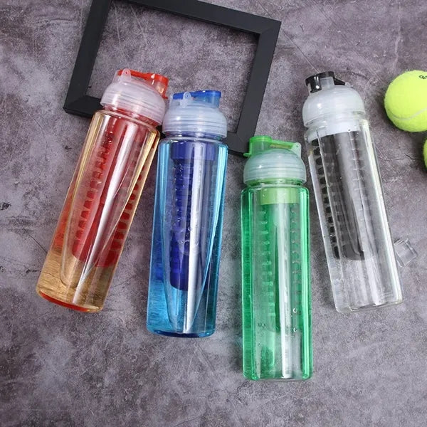 24oz Color Fruit Infuser Sports Water Bottle
