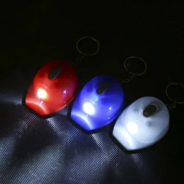 Mini Flashlight Construction Helmet Keychain