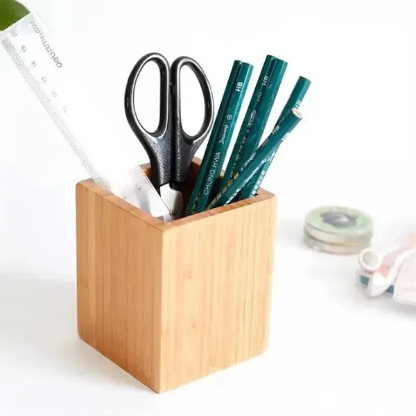 Solid Wood Pen Organizer Pencil Holder for Office
