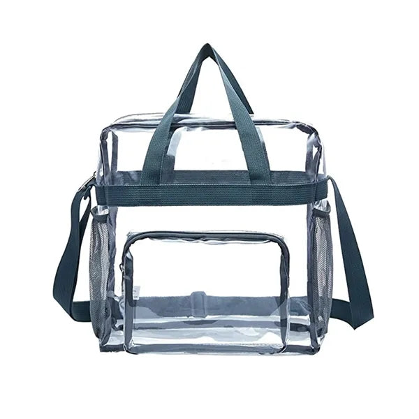 Clear PVC Crossbody Tote Bag - Waterproof