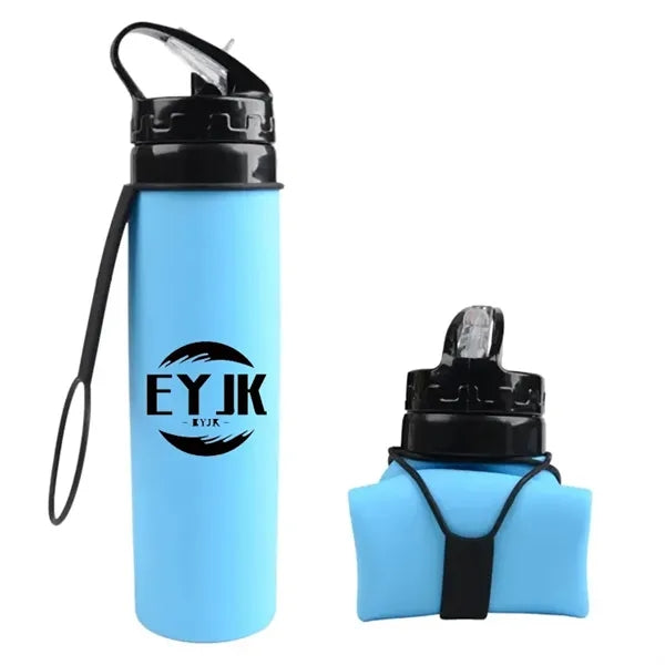 Silicone Foldable Folding Sports Bottle