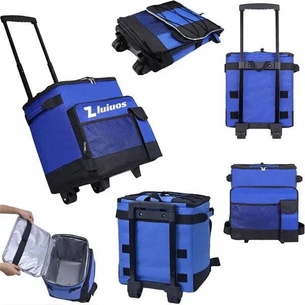 Leakproof Collapsible Rolling Cooler Bag