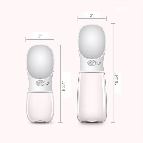550ML Pet Water Bottle with Integrated Food Compartment