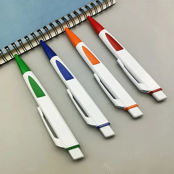 ABS Retractable Click Action Medium Black Ink Ballpoint Pen
