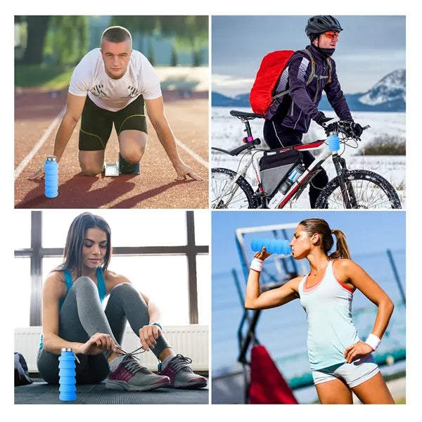 Silicone Portable Lightweight Foldable Water Bottles