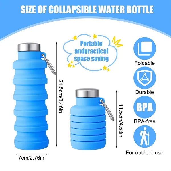 Silicone Portable Lightweight Foldable Water Bottles