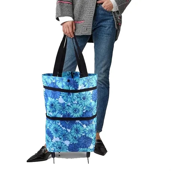 Folding Shopping Trolly Bag Grocery Cart