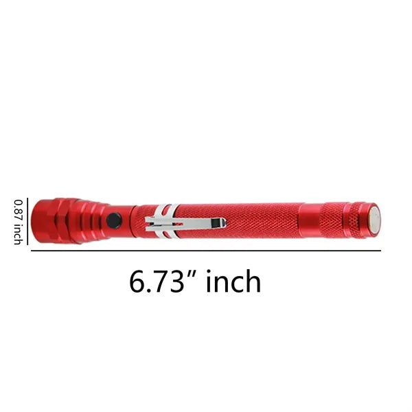 Telescopic Aluminum Flashlight With Magnet