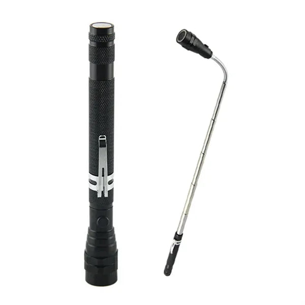 Telescopic Aluminum Flashlight With Magnet