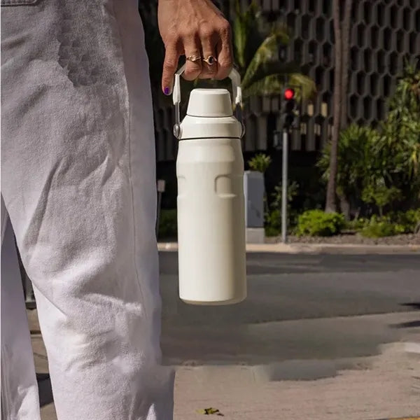 24oz Vacuum Stainless Steel Crooked Mouth Water Bottle