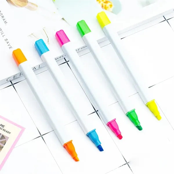 5 In 1 Highlighter Pen Set with pencil case