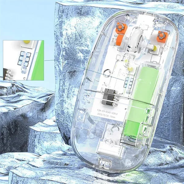 Rechargeable Transparent Computer Mouse Silent