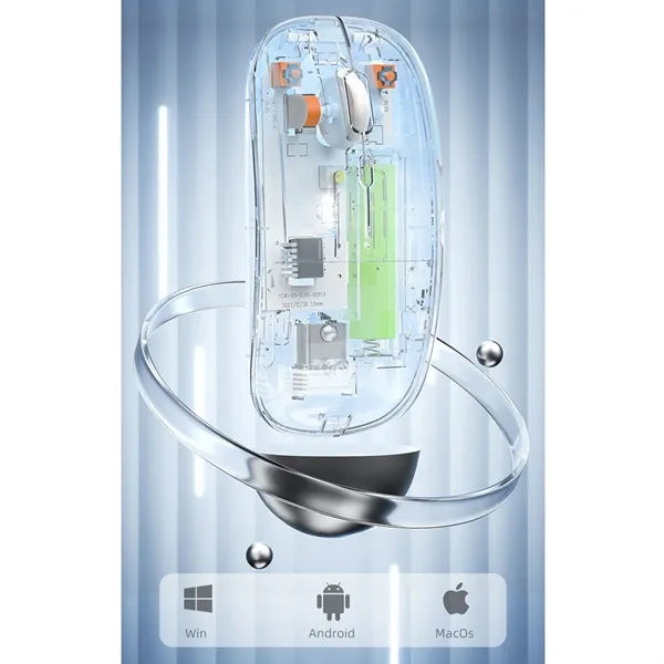 Rechargeable Transparent Computer Mouse Silent