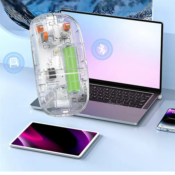 Rechargeable Transparent Computer Mouse Silent