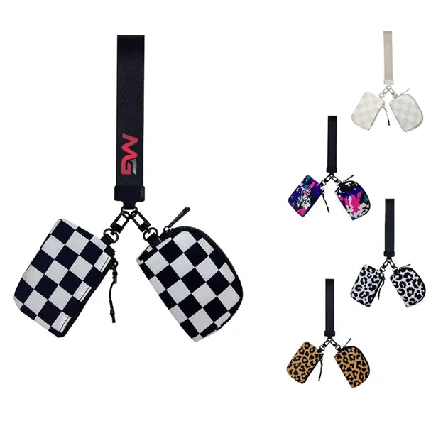 Dual Pouch Wristlet Wallet
