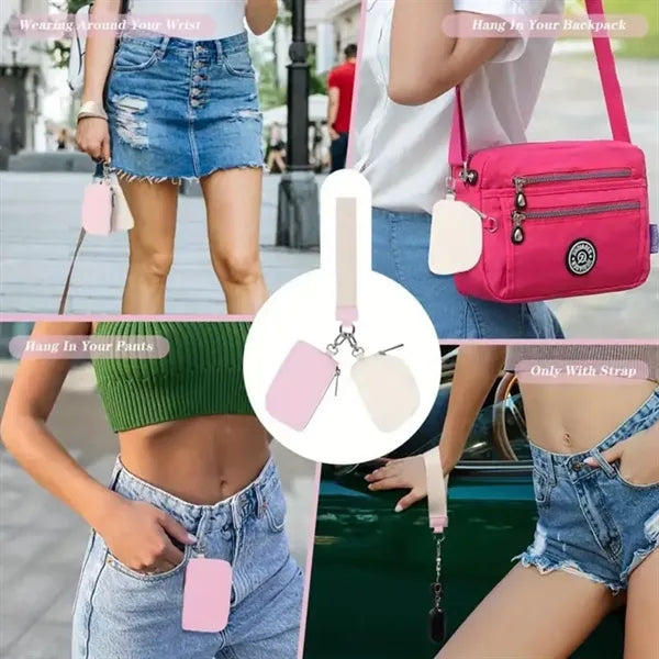 Dual Pouch Wristlet Wallet
