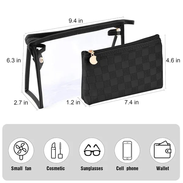 Double-Layer Makeup Bag
