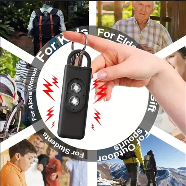 LED Light Personal Safe Alarms Keychain
