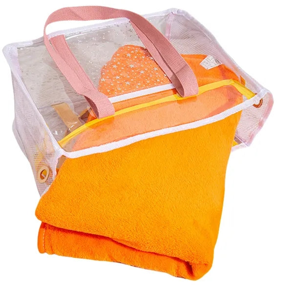 Large Capacity PVC Zipper Tote Beach Clear bag