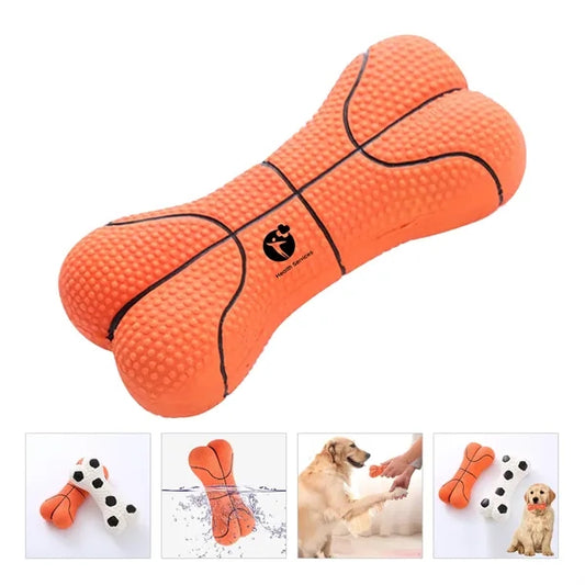 Durable Environmentally Friendly Latex Bone Dog Chew Toys