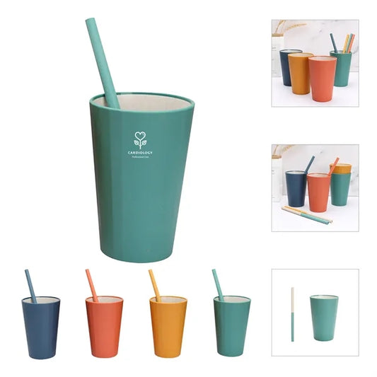 Wheat Straw Cups and Chopsticks Set
