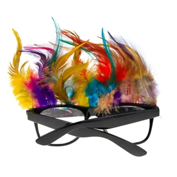 Feather Sunglasses for Holiday Parties