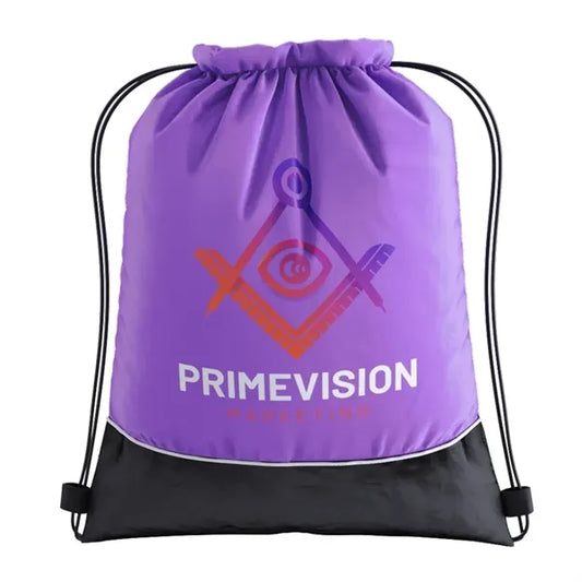 Two-tone Drawstring Bag