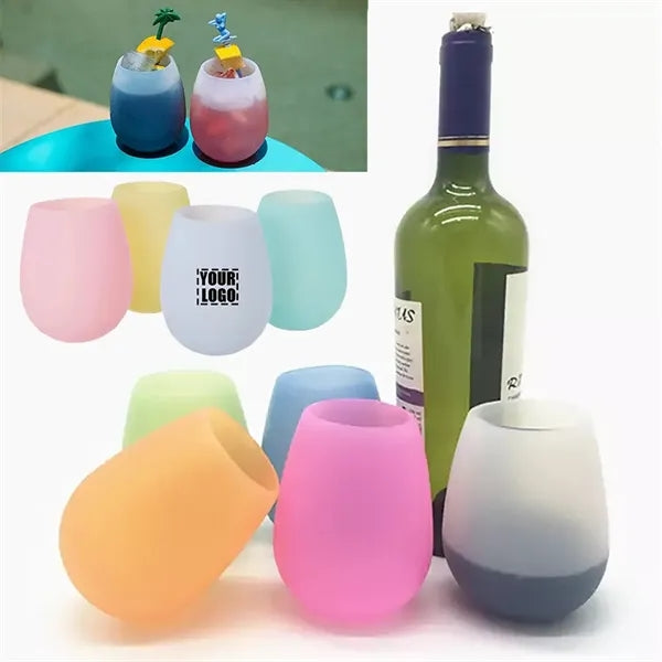 12OZ Silicone Wine Glass