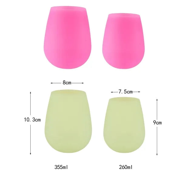 12OZ Silicone Wine Glass