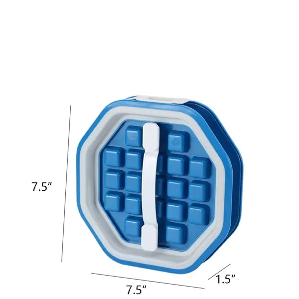 2 in 1 Portable Ice Ball Making Mold Hexagonal Water Bottle