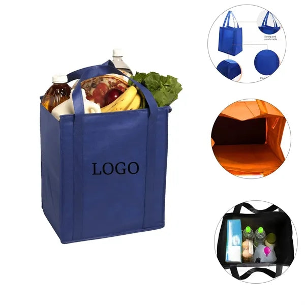 Insulated Large Non-Woven Grocery Tote Bag