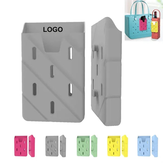 Soft Silicone Phone Holder For EVA Beach Bag With Hole