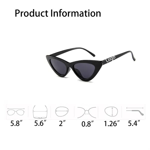 Small Frame Vintage Cat-Eye Sunglasses