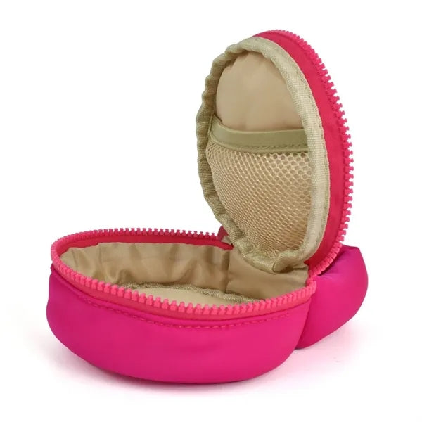 3D Round Small Cosmetic Bag 4'' Cable Organizer Coin Pouch
