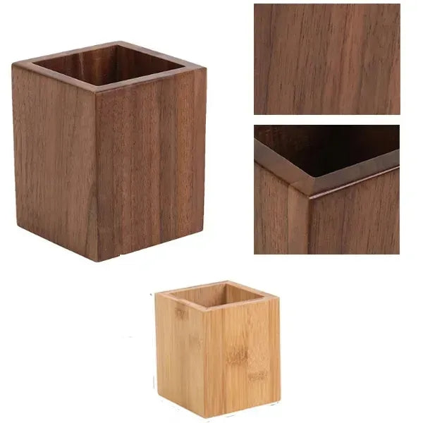 Wooden pen holder