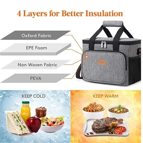 Large Insulated Lunch Bag 15L
