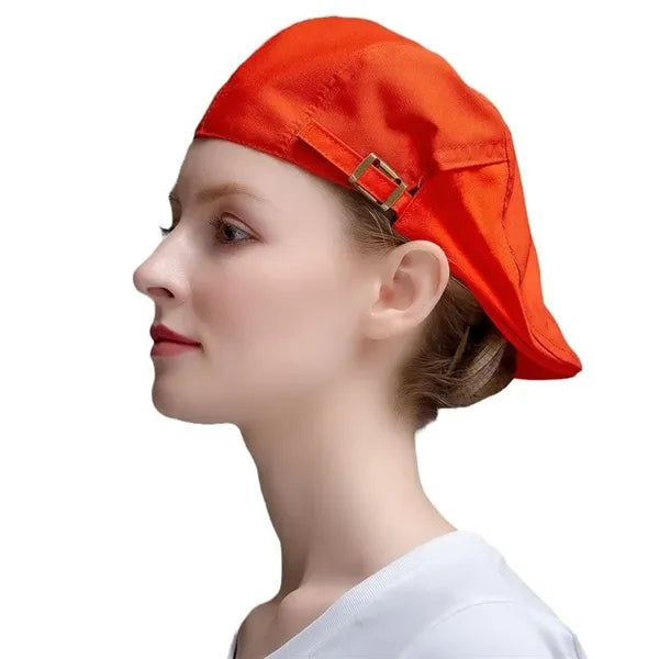 Unisex Server Beret Chef Hat