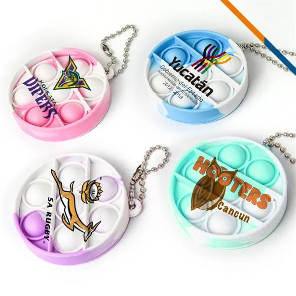 Mini Round Bubble Keychain