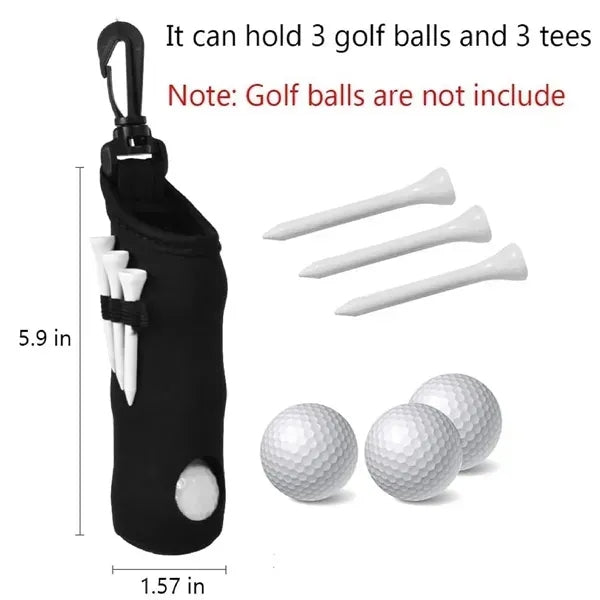 Portable Multicolor Pouch Golf Ball Carry Bags