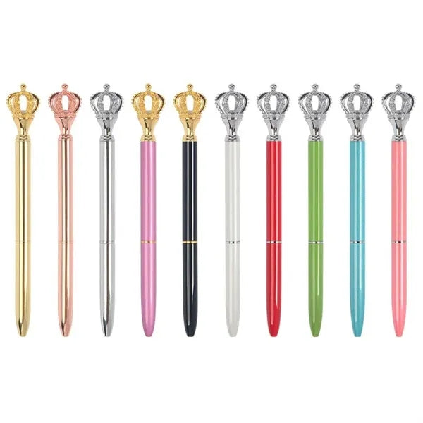 Diamond Crown Jewel Metal Pen