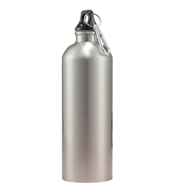 26 Oz. Aluminum Water Bottle w/ Carabiner & Twist Cap