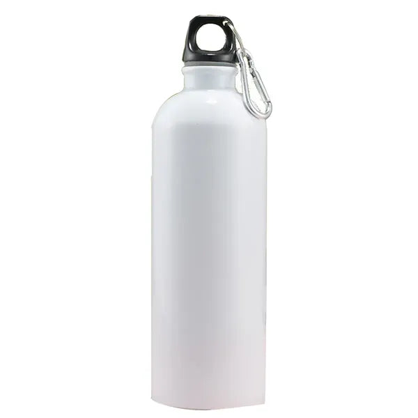 26 Oz. Aluminum Water Bottle w/ Carabiner & Twist Cap