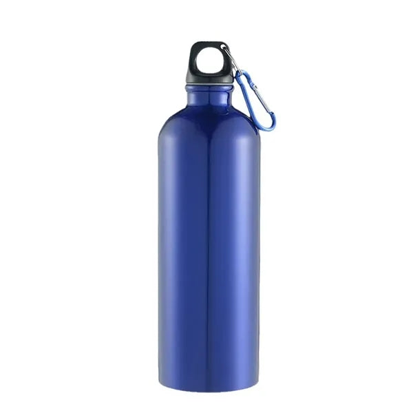 26 Oz. Aluminum Water Bottle w/ Carabiner & Twist Cap