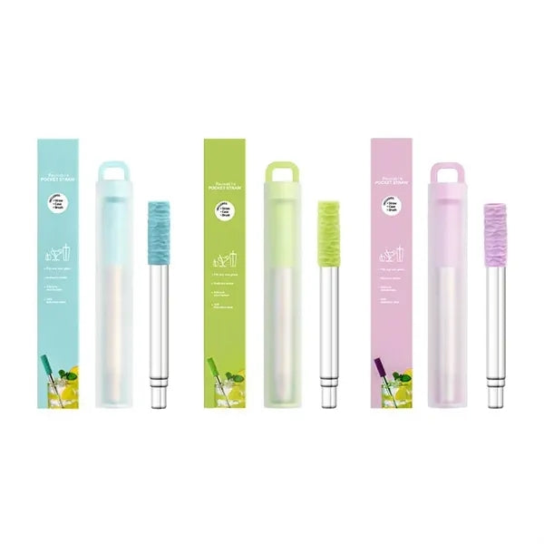 Portable Silicone Collapsible Straw