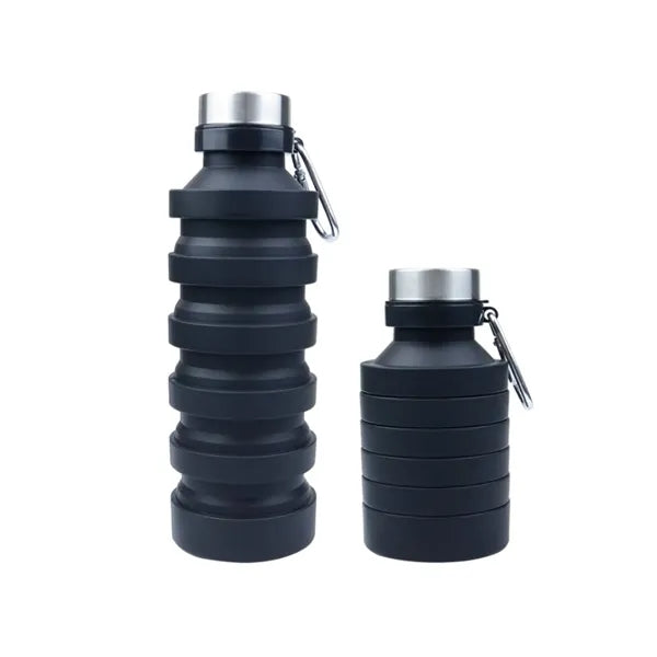18 Oz Foldable Silicone Water Bottle