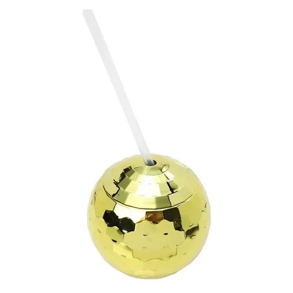 Disco Ball Tumbler wIth Straw
